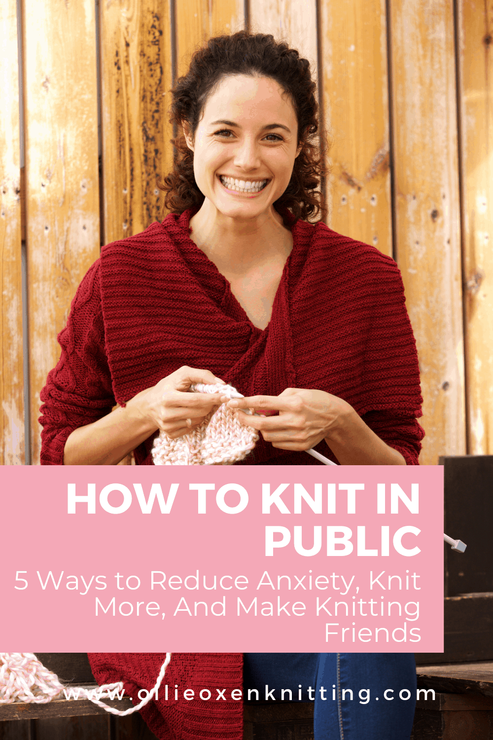 How To Knit In Public: 5 Ways to Reduce Anxiety, Knit More, And Make Knitting Friends | Ollie Oxen Knitting